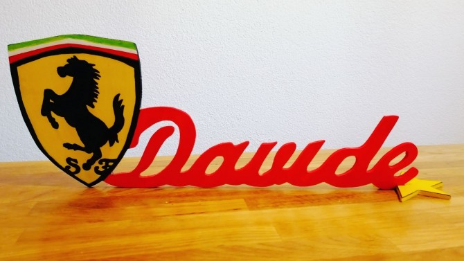 und Namenschild