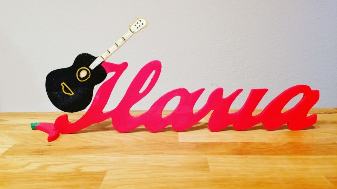 und Namenschild