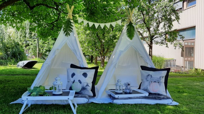 und Tipi Zelt Vermietung Thema Jungle