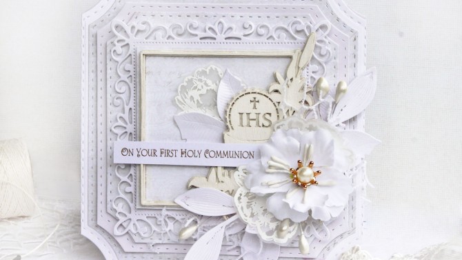 und Handmade First Communion Card