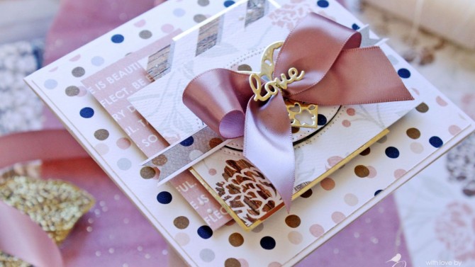 und 'Love II' Handmade Card