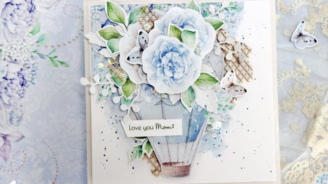 und 'Love You Mom' Handmade Card