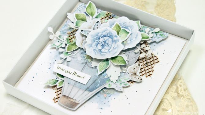 und 'Love You Mom' Handmade Card