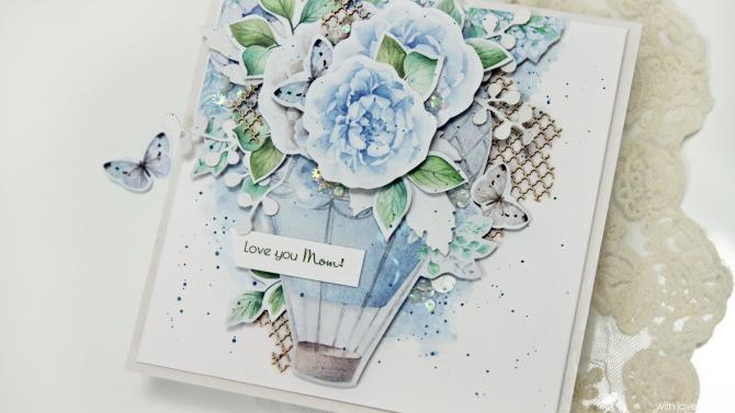 und 'Love You Mom' Handmade Card