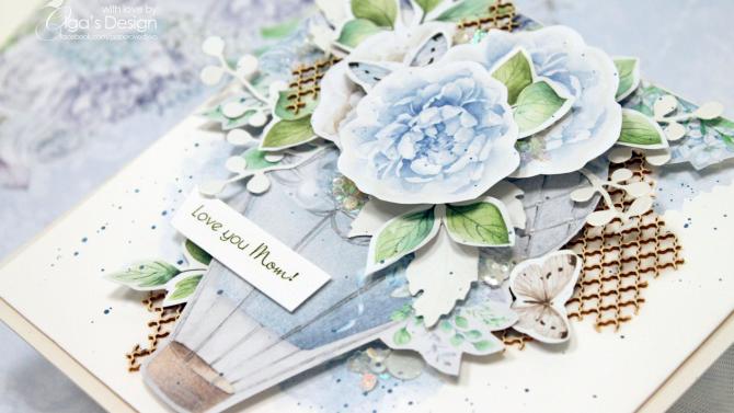 und 'Love You Mom' Handmade Card