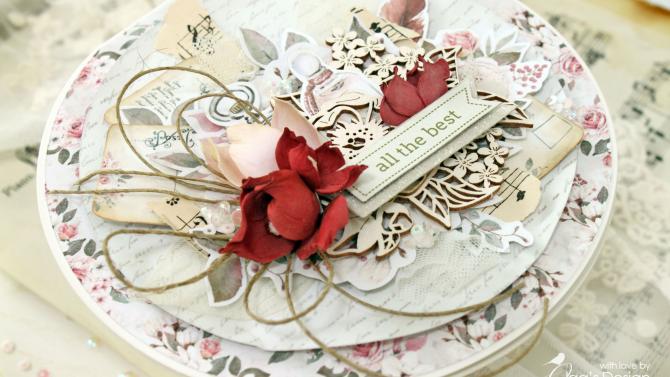 Image of 'All The Best' Vintage Style Handmade Card