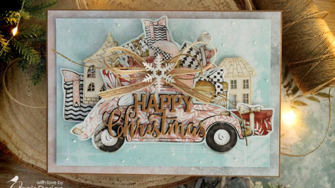 Image of 'Happy Christmas' Handmade Card