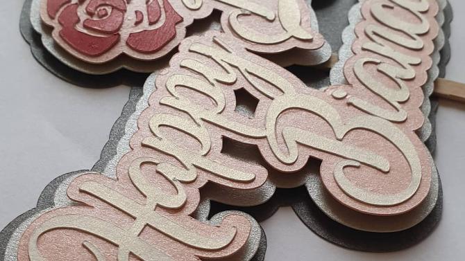 und Personalized Cake Topper 18 Cm