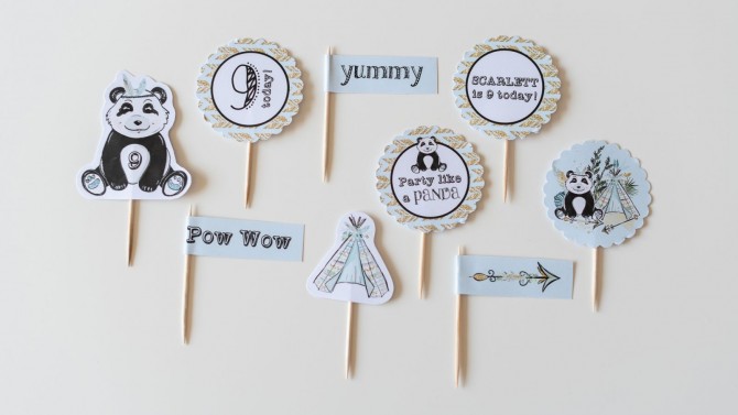 und Personalised Paper Party Decoration Kit - Printed