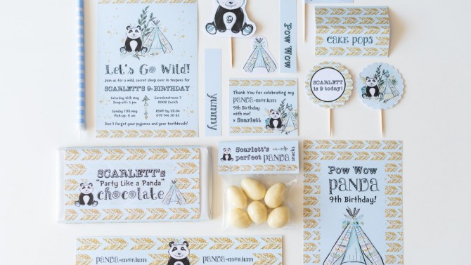 Image of Personalised Paper Party Decoration Kit - Printed