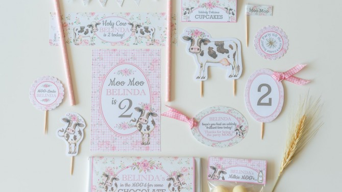 Image of Personalised Paper Party Decoration Kit - Online