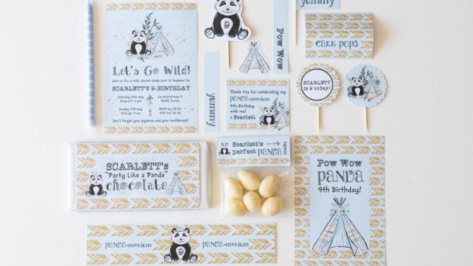 Image of Personalised Paper Party Decoration Kit - Online